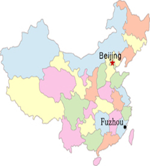Fuzhou map